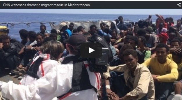Immigration Rescue Dramatic migrant rescue in Mediterranean