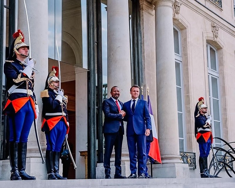 Ethiopian PM _ Macron 