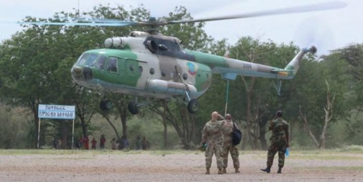 Ethiopian rebels _ Helicopter 
