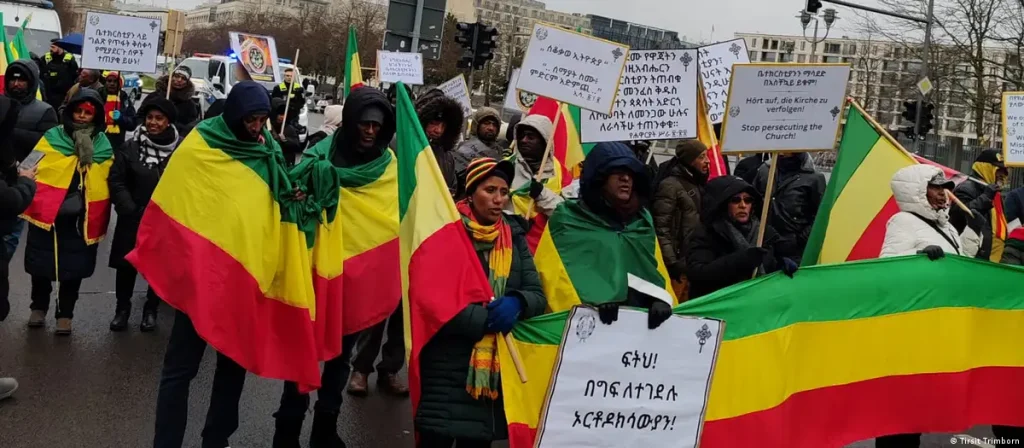 Ethiopians Protest in Berlin 