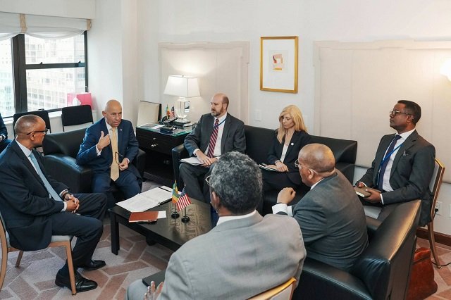 Getachew Reda  meets US , UN officials 