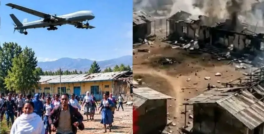 South Gondar Drone attack _ Sana Elementary school